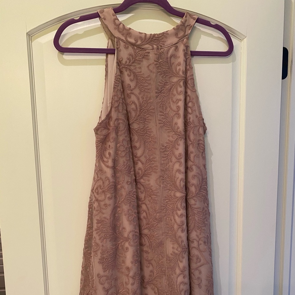 Purple Print Dress - Picture 2 of 8